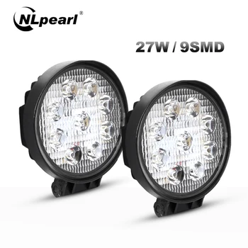 

Nlpearl Light Bar/Work Light 4 Inch 27W LED Fog Light for Cars 12V 6000K Spot Beam Led Work Light Bar for Trucks Offroad SUV ATV