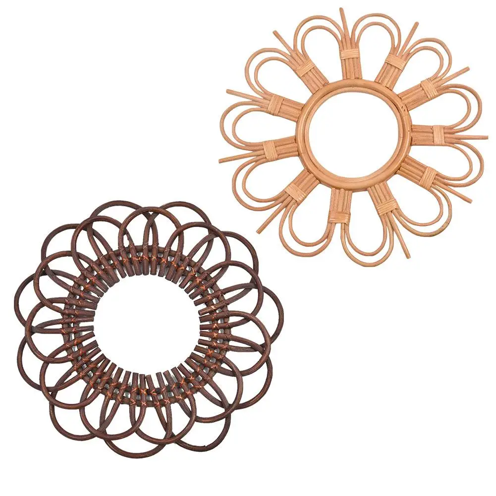

Wall Decoration Pendant Creative Nordic Style Natural Vine Handmade Mirror Frame Living Room Bedroom Wall Hanging Ideas