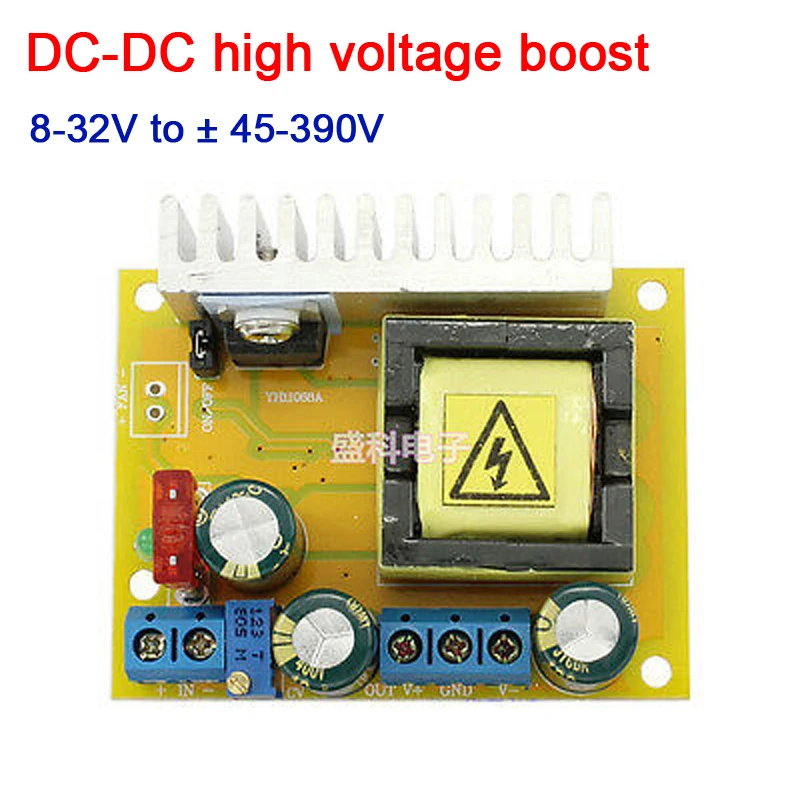 

DC-DC high voltage boost module 12V - 24V TO ± 45-390V 160V 170V 780V adjustable voltage Regulator power FOR Nixie Tube ZVS