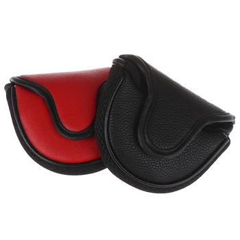 

Golf Mallet Putter Head Cover Golf Headcover Protector Bag Golf Clubs Accessories Golfer Equipment Black Red