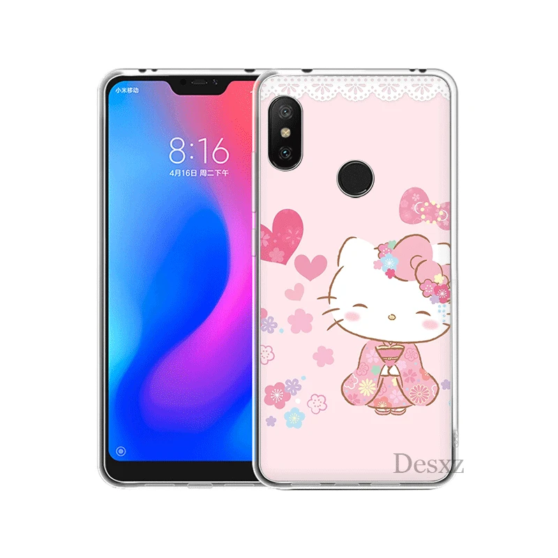 Мобильный чехол для телефона для Xiaomi Redmi Note 4 4X3, 5, 6, 7 Pro 5A твердый переплет озорной рисунок «Hello Kitty» - Цвет: H5