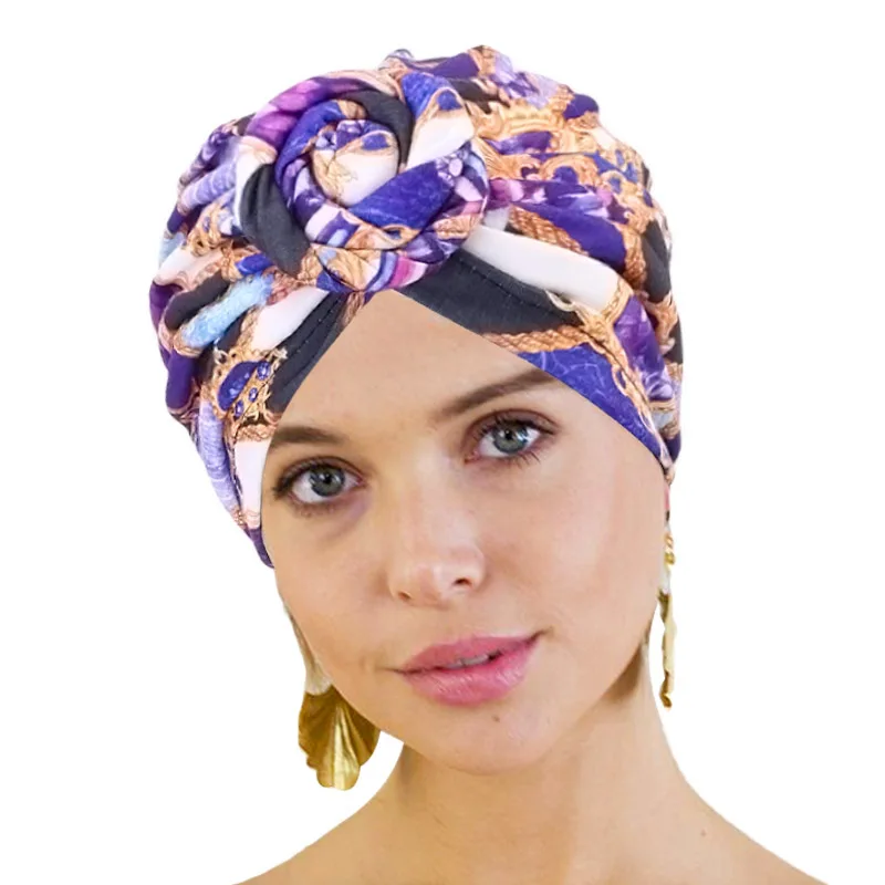 Turbante de algodón con patrón africano de flores mujer, pañuelo para la cabeza, sombreros de quimio, pañuelo para la cabeza, pañuelo la cabeza - AliExpress Accesorios para la ropa