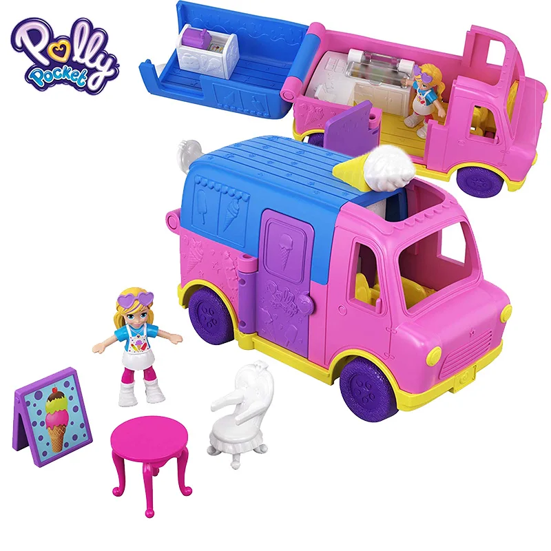 Polly Pocket Mini Polly Little Store Box девочки автомобиль игрушки Мир мини-сцена Игрушка девочка подарок Кукольный дом аксессуары Juguetes