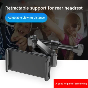 

Mobile Tablet Stretch Seat Rear Pillow Mounting Phone Tablet Bracket Car Rear Bracket 360 Rotation Car Phone Holder