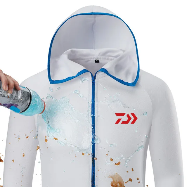 Новая водонепроницаемая рыболовная рубашка DAIWA Ice Silk Tech Hydrophobic Antifouling спортивная
