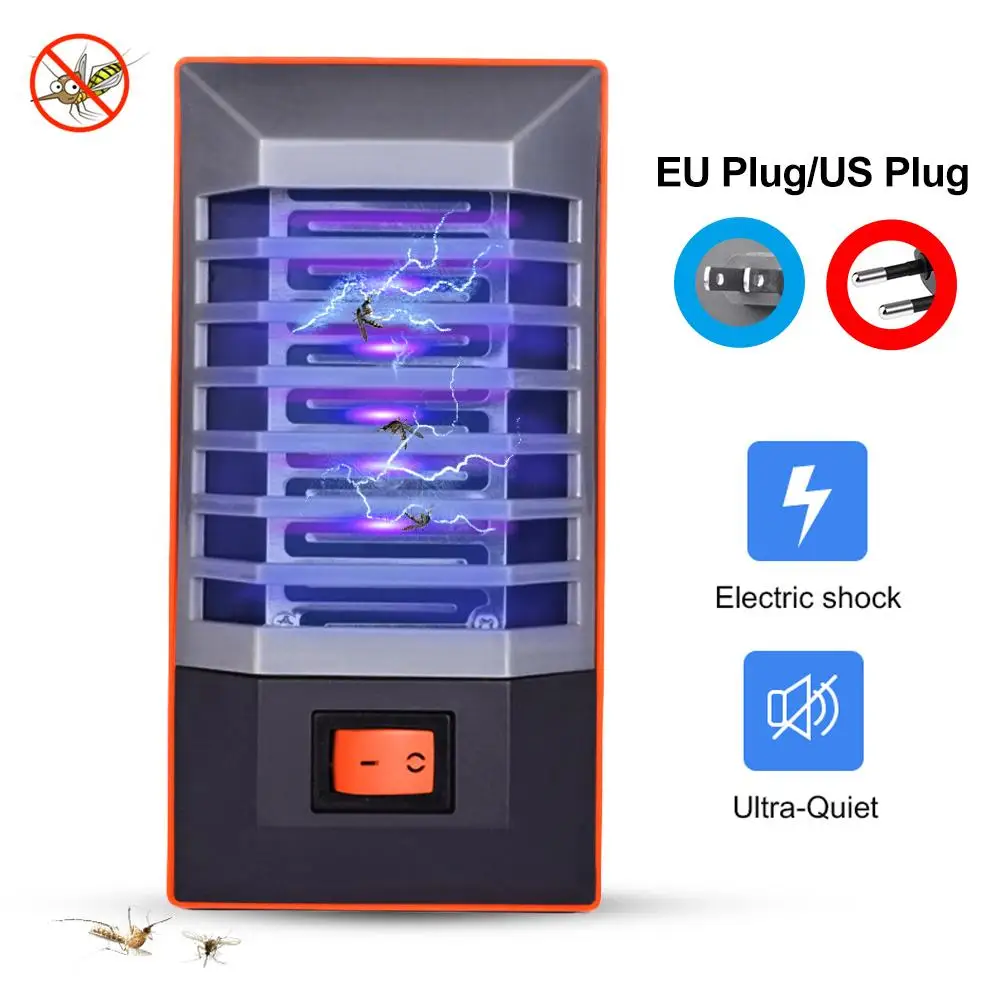 

220V Electric LED UV Light Anti-Mosquito Lamp Fly Bug Insect Trap Repellent Anti-Mosquito Lamp Mute Anti-Mosquito LED UV Light