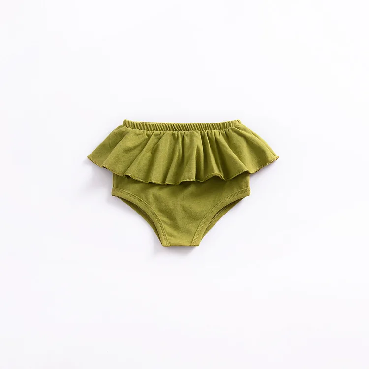 Infantil da Criança Capa de Fraldas do Bebê Calções de Flores Bebê Bloomers Shorts Meninas Algodão Plissado Calças Bonito Crianças Roupas Recém-nascidos 34 algodão plissado calças bonito crianças capa de