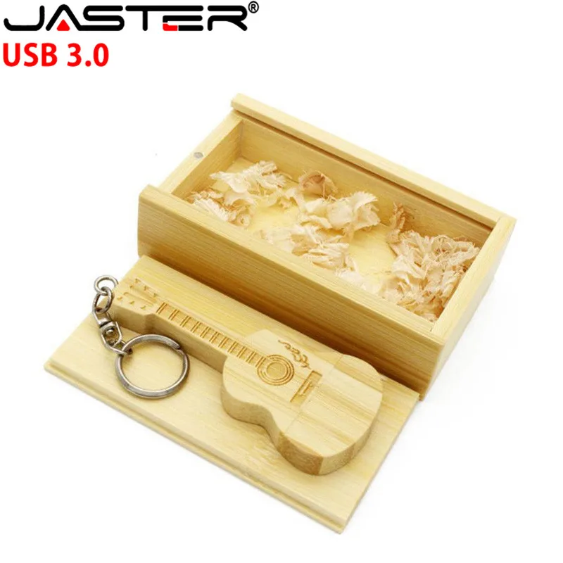 USB флеш накопитель JASTER с деревянной гитарой 3 0 10 шт. бесплатная доставка по