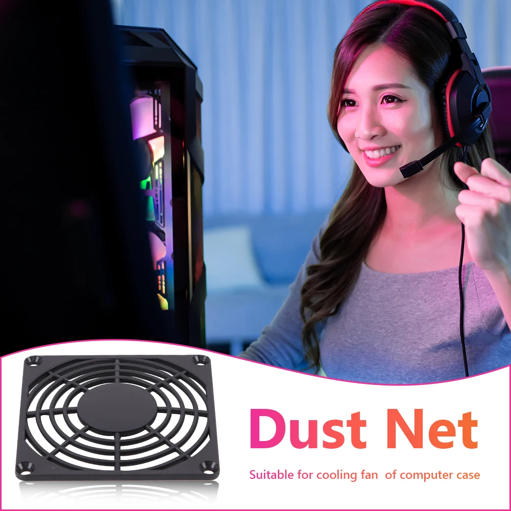 5pcs PC Case Fan Dust Filter Guard - 80mm and 120mm Plastic Radiator Cover Set Description Image.This Product Can Be Found With The Tag Names Computer Cables Connecting, Computer Peripherals, Pc case fan dust filter, PC Hardware Cables Adapters