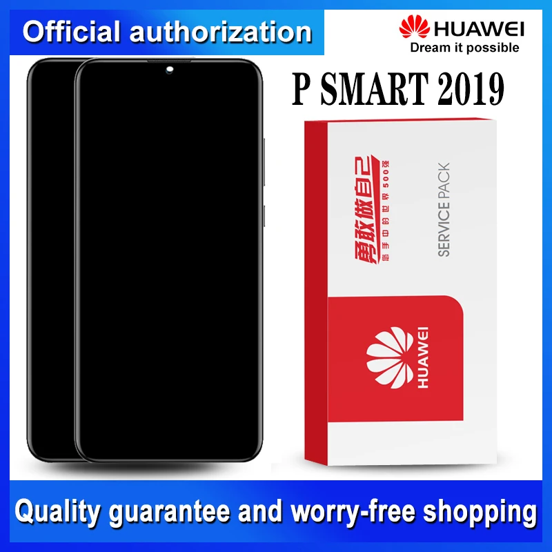 6,21 ''10-Touch Дисплей с рамкой для huawei P Smart ЖК-дисплей кодирующий преобразователь сенсорного экрана в сборе POT-LX1 L21 LX3