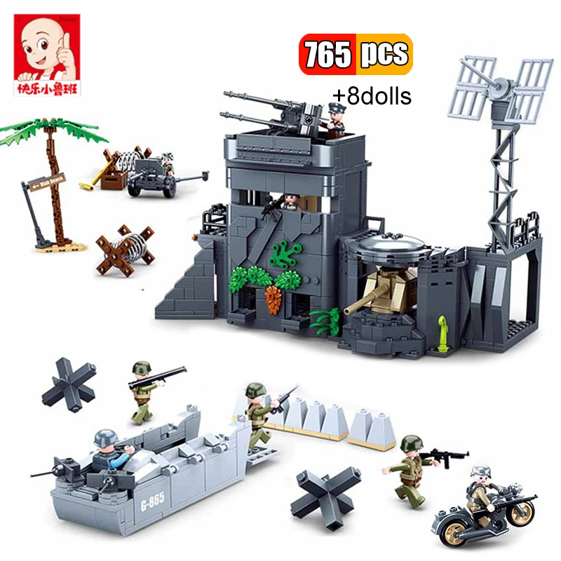 Конструктор Sluban 765 шт. Немецкий Атлантический форт | Игрушки и хобби