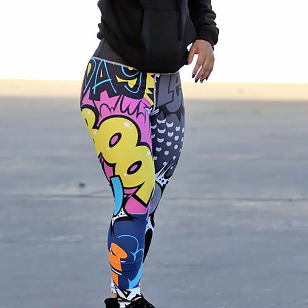 Штаны для йоги пуш-ап женские спандекс+ колготки из полиэстера узкие с эластичным поясом леггинсы для тренировок фитнес-спортивный тренажерный зал с йогой брюки