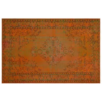 

Handmade Orange Vintage Overdyed Turkish Area Rug 179x267 Cm-5'10''X8'9''