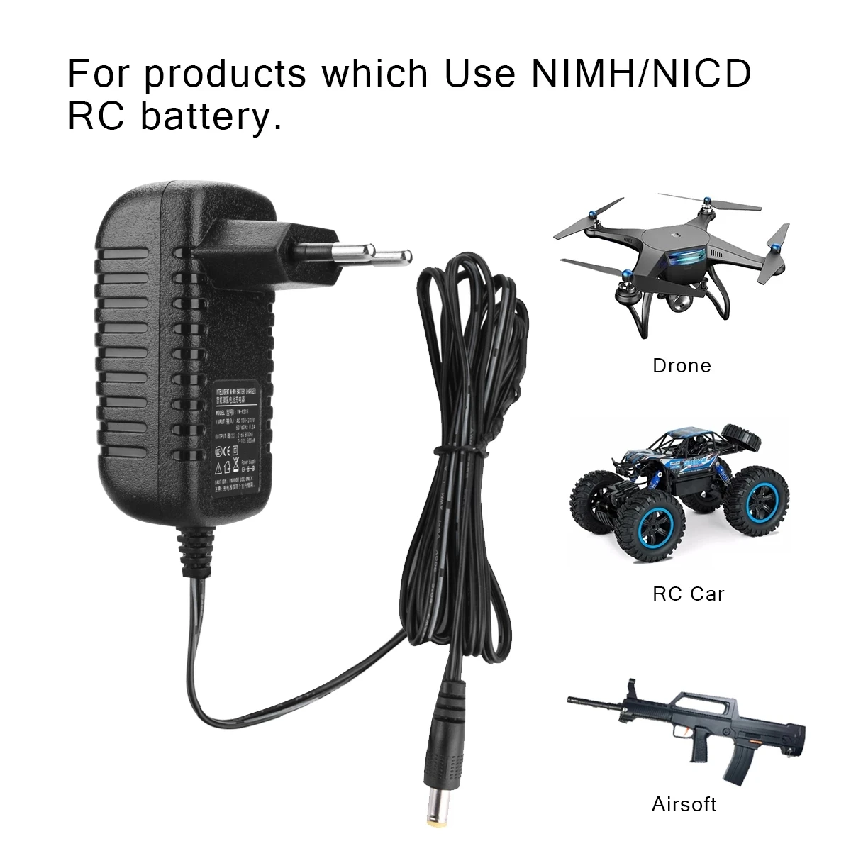 Chargeur RC NiMH/NiCd 500-800mA Multi-connecteurs