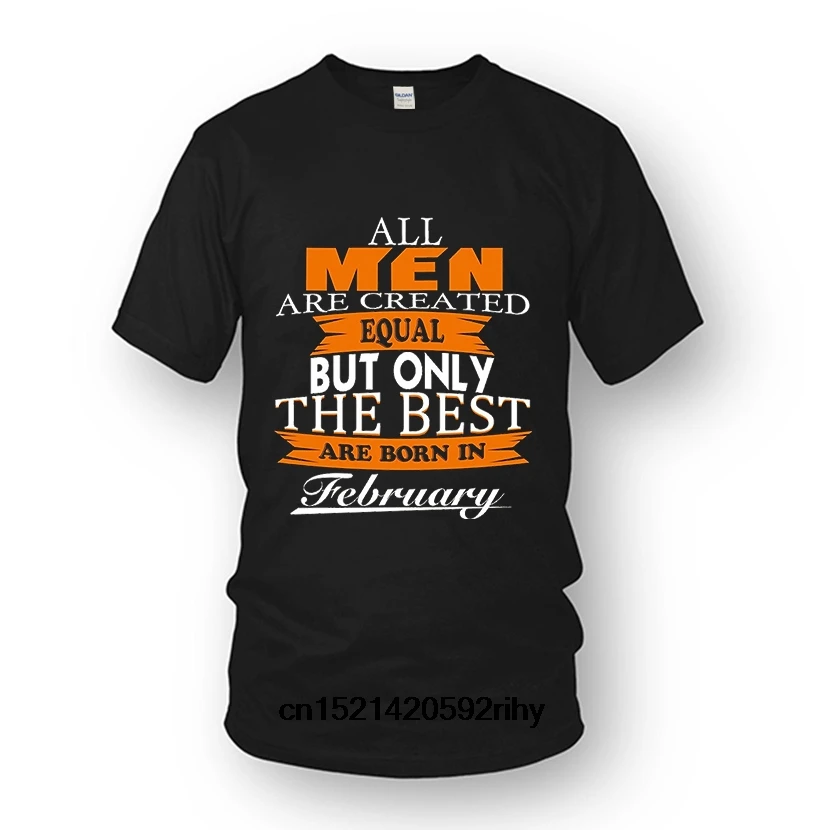 Мужская футболка новинка 2018 все мужские созданы равномерно но лучшие рождены в