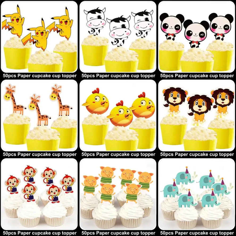 50pcs Cute Animals Lion King Panda Elephant Pig Rabbits Bear Couple Paper Cupcake Topper For Birthday Wedding Cake Decoration Cake Decorating Supplies Aliexpress 50pcs Cute Animals Lion King Panda Elephant Pig Rabbits Bear Couple Paper Cupcake Topper For Birthday Wedding Cake Decoration Cake Decorating Supplies Aliexpress