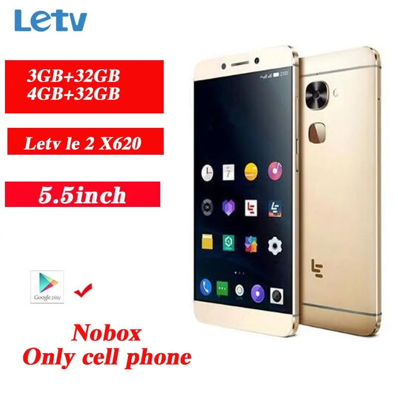 Letv LeEco Le 2 X620 S3 4G LTE Smartphoe 3GB + 32GB 1920*1080 16.0MP huella teléfonos móviles PK X620 de 4GB + 32GB