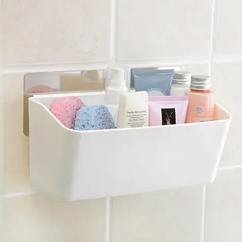

Multi-function Storage Rack with Suction Cup Bathroom Kitchen Storage Shelf Hanger Organizer Key Rack Wood Wall Shelf