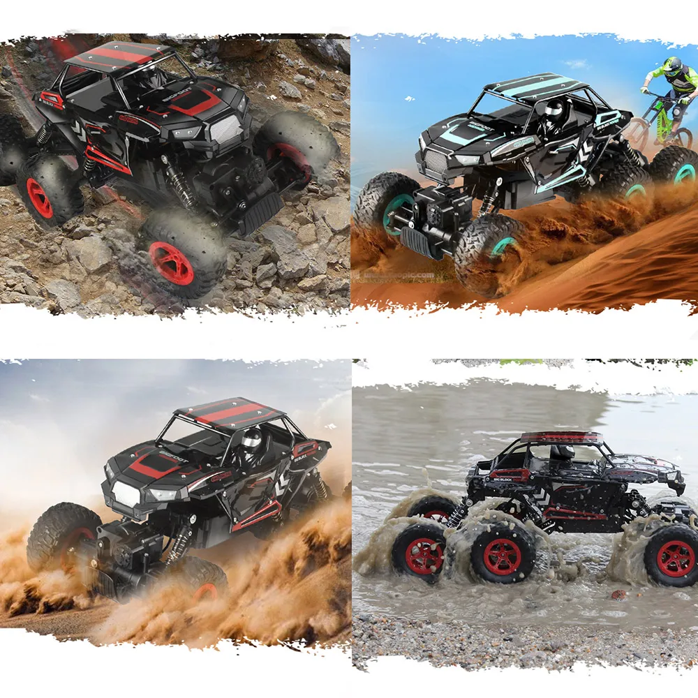 RC Car Toys 1:14 2.4G 6WD RC Crawler Remote Control Car Climbing Buggy Monster Truck Alloy Car Playing time 18minute RC Car Toys