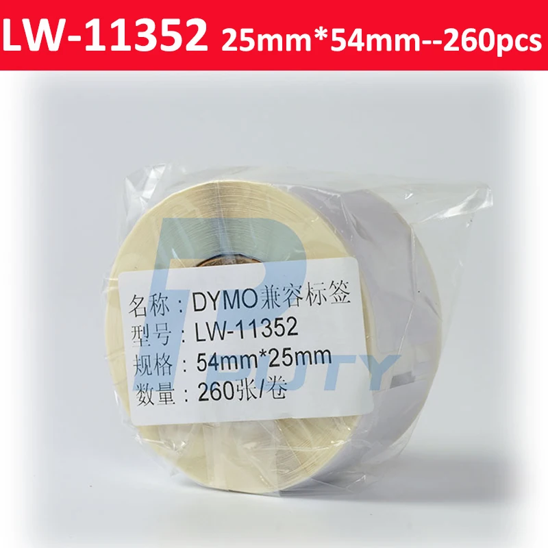 Dymo Sostituisce Lw 11352 Etichetta 54Mm * 25Mm 260 Pezzi Etichette Per Labelwriter 400 450 450 Stampante Turbo Seiko Slp 440 450