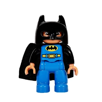 

Duploed Batman Super Heroes Figures Toys For Children Block Superheroes Figure Kids Gifts Big Size Batman Duploe Building Blocks