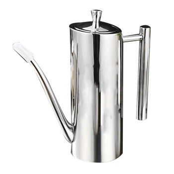

AFBC 700Ml Stainless Steel Olive Oil Bottle Vinegar Dispenser Sauce Vinegar Batcher Can Pots Oil Container