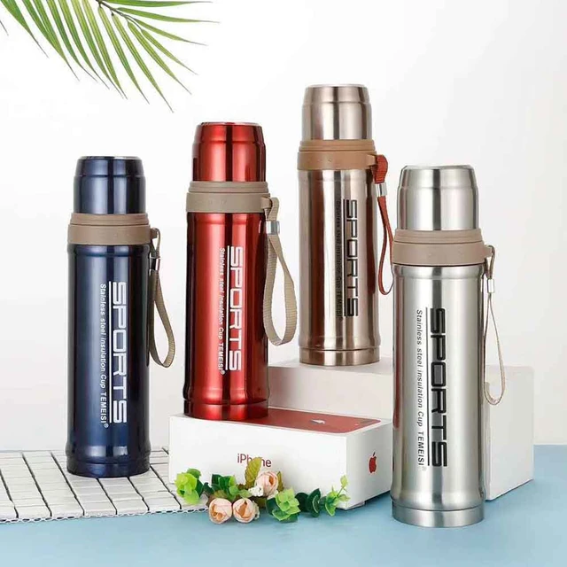 750ml Stainless Steel Vacuum Flask Outdoor Travel Thermos Cup