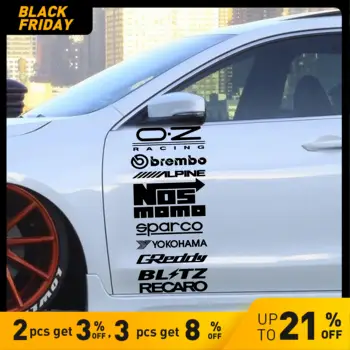 

Cartoon Recaro Car Sticker Exterior Vinyl Stickers For Car Window Decals Sticker Car-Styling Decoration Accessories