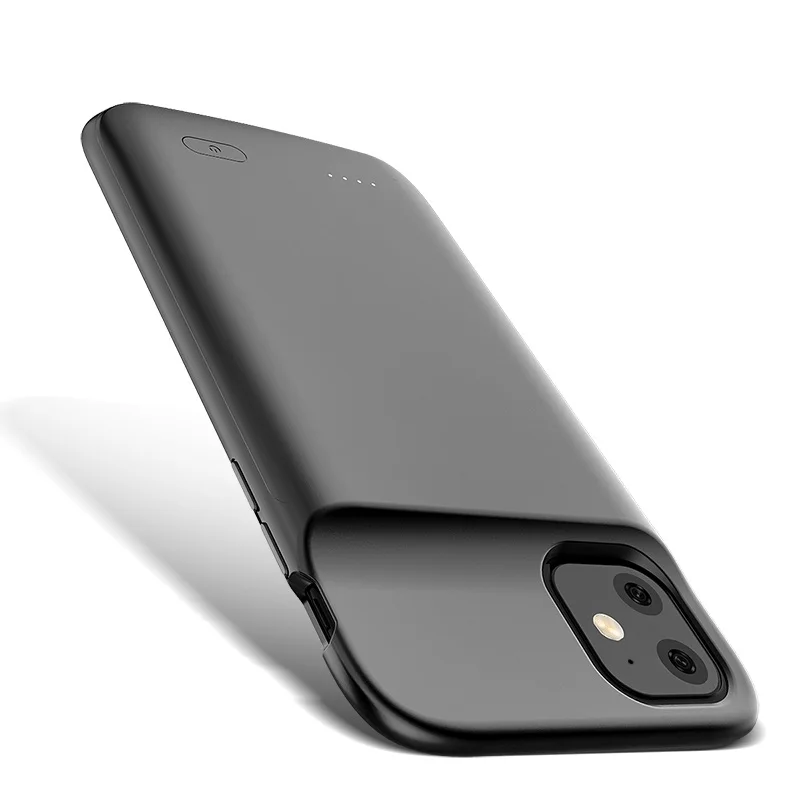 Новое поступление 5000 мАч чехол для зарядного устройства для iPhone 11(6,") Внешний аккумулятор чехол с полным корпусом защитный чехол с мягкими краями