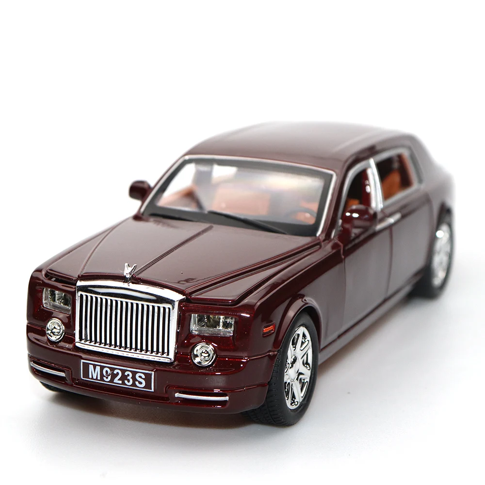 1 24 Six Door Open Rolls Royce Red Metal Model High Scale