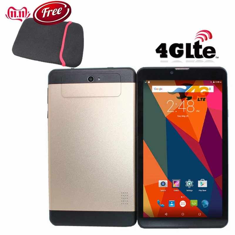 7 дюймов 4G Lte телефонный звонок планшетный ПК 1 Гб ОЗУ 8 ПЗУ ips Android 5 две sim-карты MTK6735