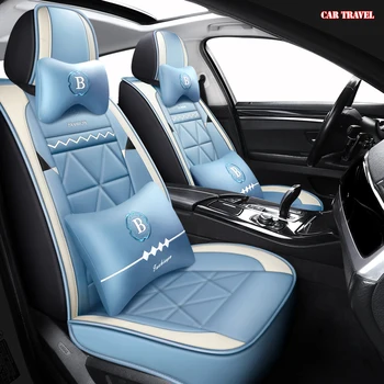 

CAR TRAVEL leather car seat covers for dacia duster hyundai creta mercedes w211 nissan qashqai lada kalina auto accessories