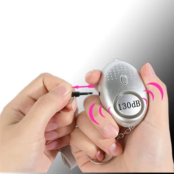 

ersonal Alarm With LED Light 120DB Anti Lost Wolf Self-Defense Safety Attack Emergency Alarms For Women Kids Elderly