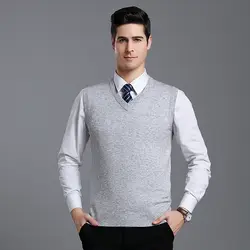 MACROSEA сплошной цвет мужской деловой шерстяной жилет мужской игольчатый вязаный шерстяной пуловер для мужчин шерстяной свитер, жилет 7