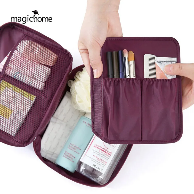 compact travel makeup bag