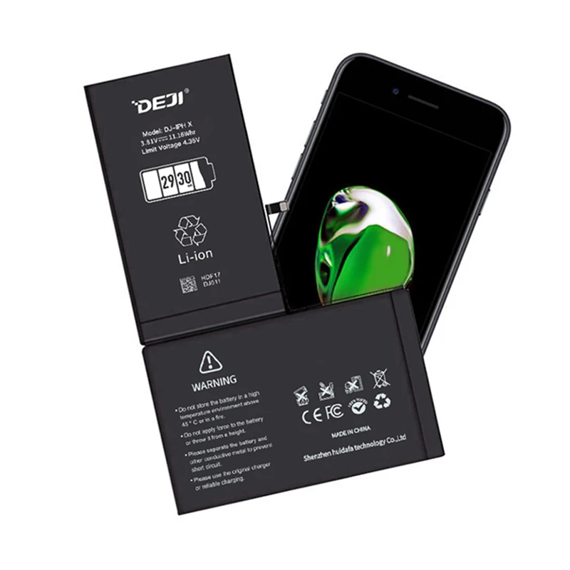 DEJI для iphone x высокомощный аккумулятор 2930mAh запасная батарея для X с набором инструментов