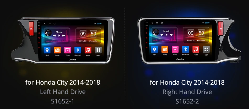 Cheap Ownice K3 K5 K6 Android 9.0 360 Panorama Optical Car GPS Player Navi for Honda City 2015 2016 2017 Octa Core Stereo DVD 4G LTE 1