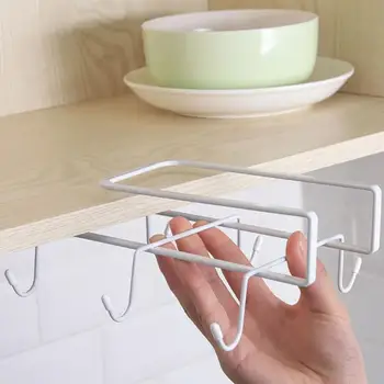 

Bathroom Accessories iron cabinets drill-free hanger wardrobe hanger kitchen tools creative cup rag towel hooks storage rack