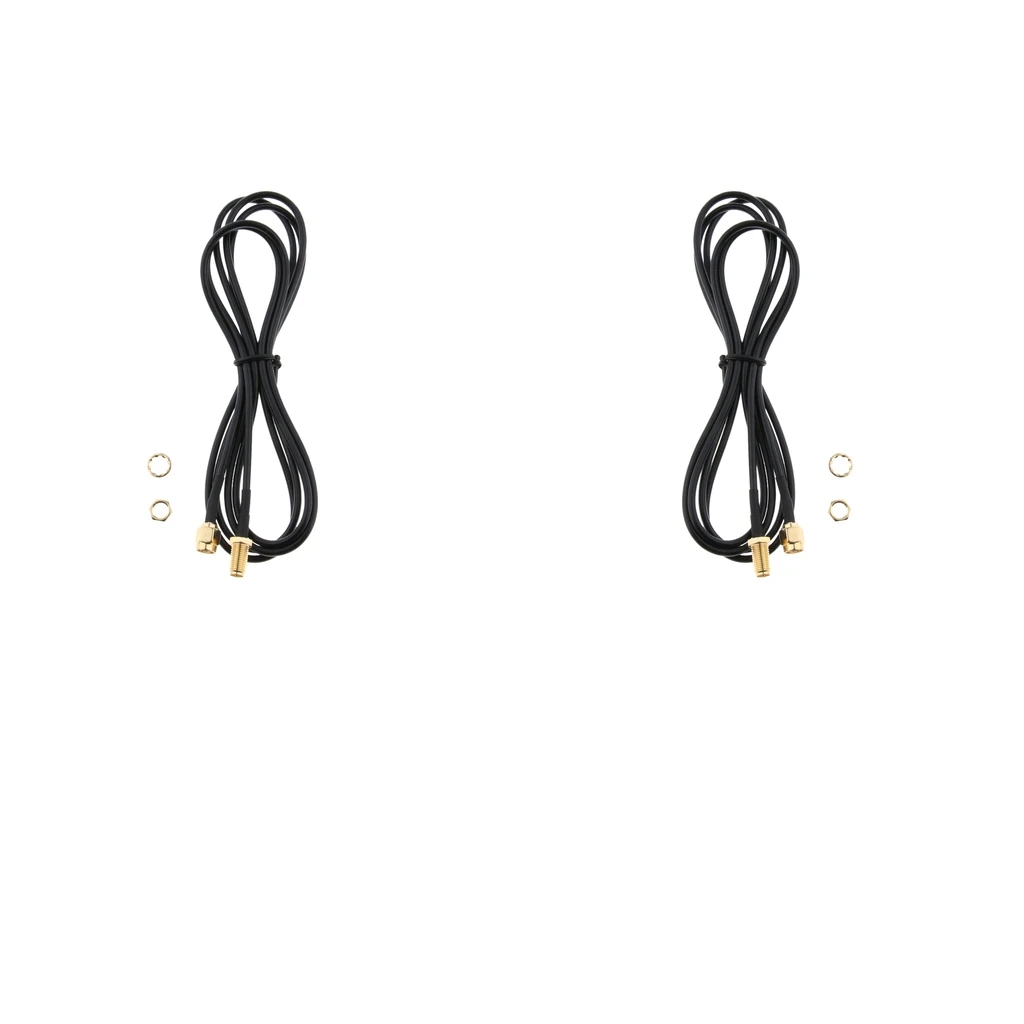 

2Pcs Antenna Adapter, RP SMA Male to RP SMA Female Extension Cable Connector for WiFi Wireless Router & Network Card (4.9feet)