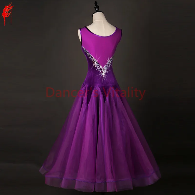 Women ballroom dancing clothing sexy mesh sleeveless ballroom dance dress for girls dance dress wear S-6XL
