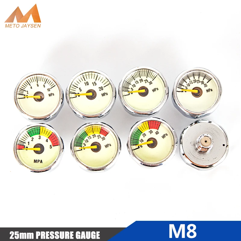 Pump-Valve Pressure-Gauge Scuba-Manometre 30mpa Pcp Paintball Mini 25mm M8x1 5mpa Thread-Inch