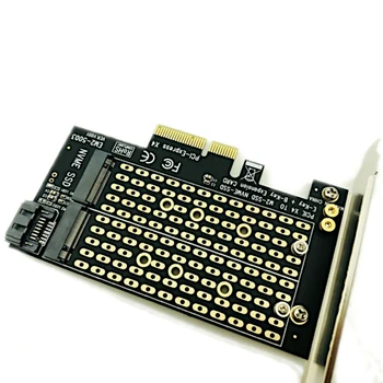 

Mini Expansion Card Dual SSD High Speed NVME Converter For Computer X4 X8 X16 SATA PCI Express M.2 NGFF To Desktop PCIe Adapter