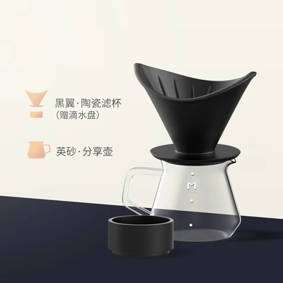 Mavo mesh Черный кофейник ручной тупой комплект кастрюль бытовой фильтр чашка Мелкий рот горшок Ручная поделка чашка горшок - Цвет: D