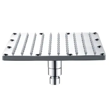 

ICOCO 6"/8" LED Square Fixed Showerhead Shower Head Rainfall Top Spray 7 Colors Gradual Changing 3 colors Temperature Sensor