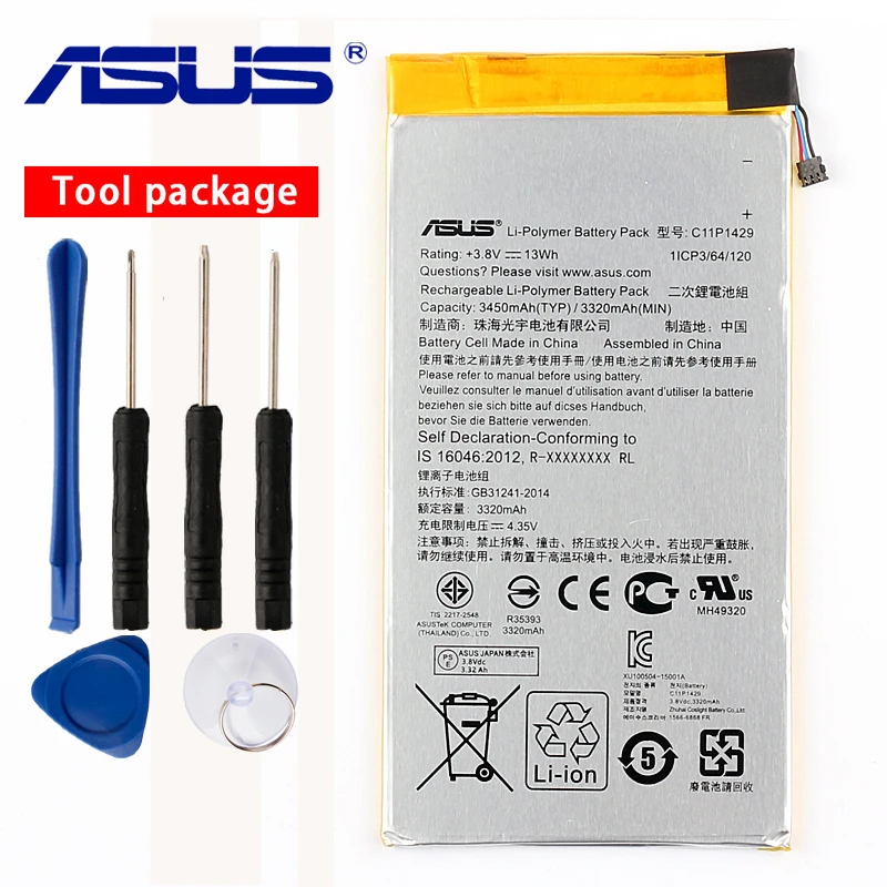 

Original ASUS C11P1429 Tablet PC Battery For ASUS Z710 Zenpad C7.0 Z710C P01Z Z170MG Z710CG C11P1429 3450mAh