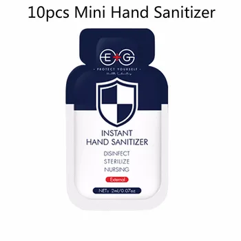 

10pcs Outdoor Cleansing Fluid Travel Portable Mini Waterless Hand Sanitizer Disposable In Stock Handgel No Washing And Quick Dry