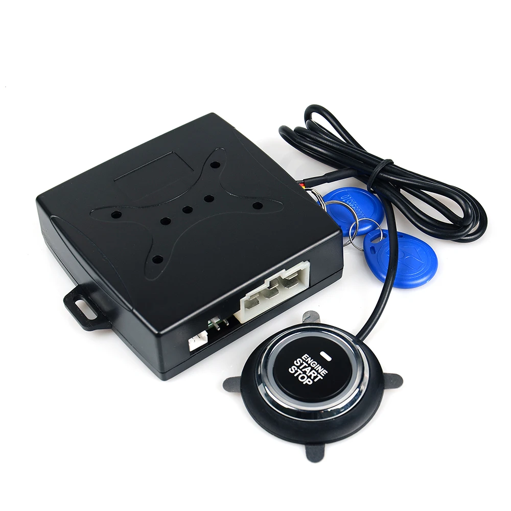 Car Keyless Entry Engine Start Alarm System Push Button Remote Starter Stop Auto Anti-theft System Remote Control car door lock kit car alarm car alarm kit car remote starter car alarm remote control car remote central kit car remote door lock kit