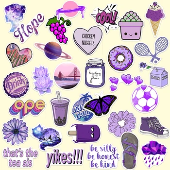 

50PC Cartoon INS Style Vsco Girl Stickers For Skateboard Laptop Moto Skateboard Luggage Refrigerator Notebook Laptop Toy Sticker