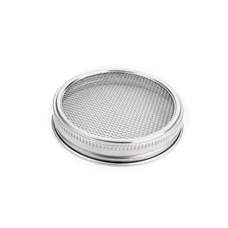 Sprouting Lids Mesh Screen Strainer Filter Stainless Steel Germinator Set Seed Sprouter Germination Cover For Mason Jars Cocina