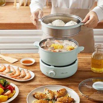

Bear electric hot pot DHG-B25Z1 two-part electric hot pot 2.5-liter multi-function instant noodle hot-pot non-stick